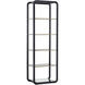 Ambretta Black / Smoke Grey Bookcase, Small
